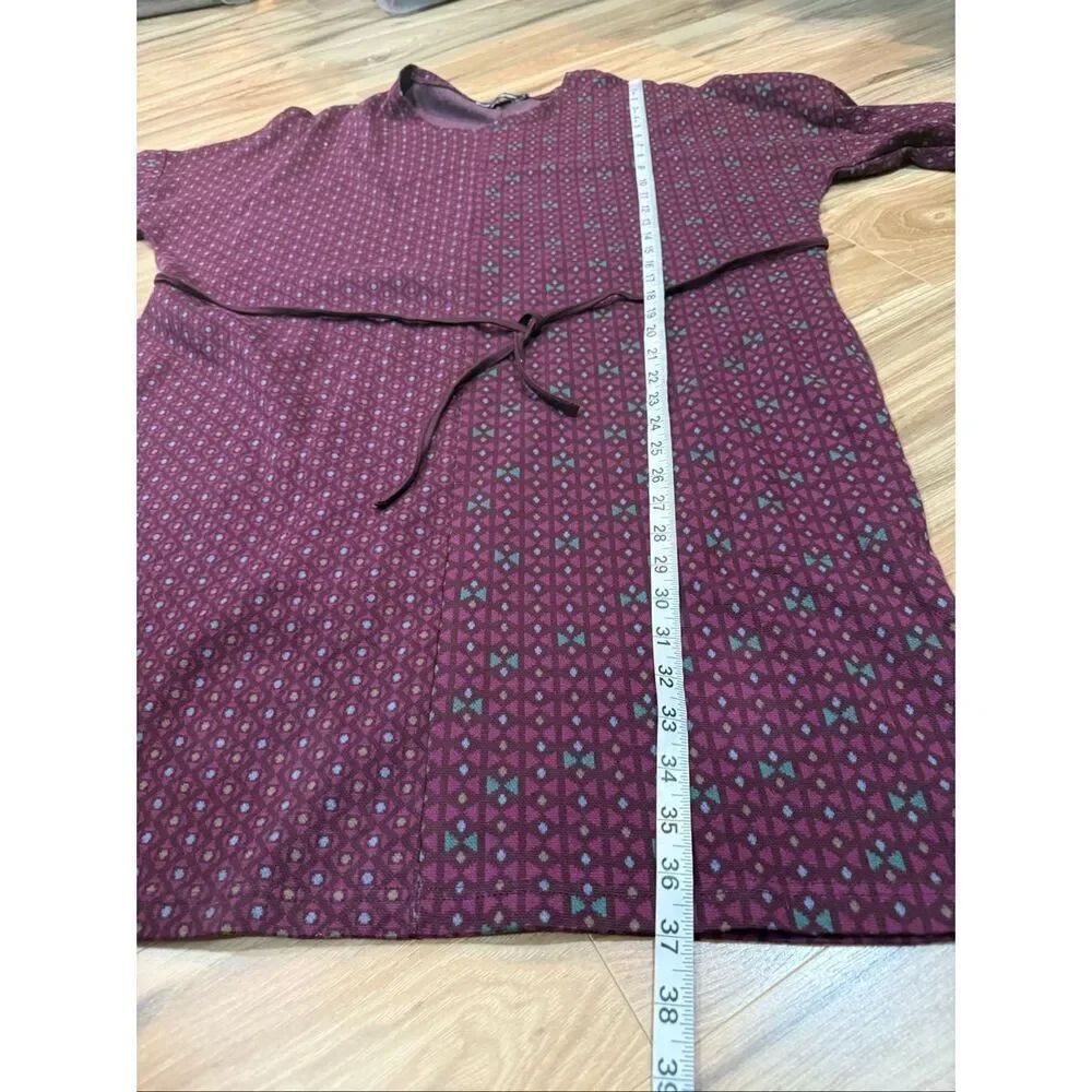 Gudrun Sjoden midi burgundy dress size Large - Picture 8 of 8